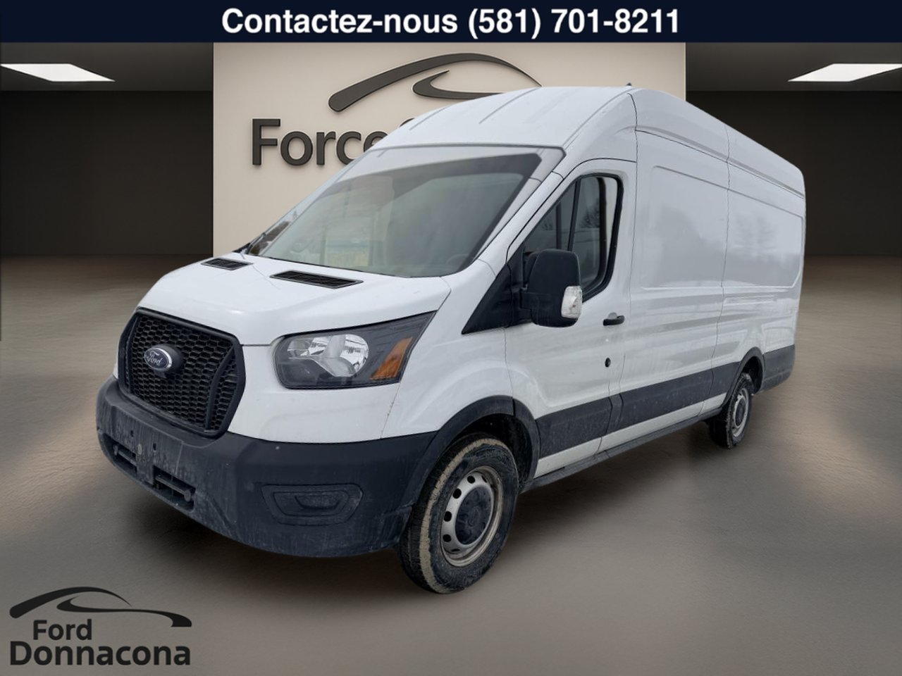 2023 Ford Transit Cargo Van White  - photo #0