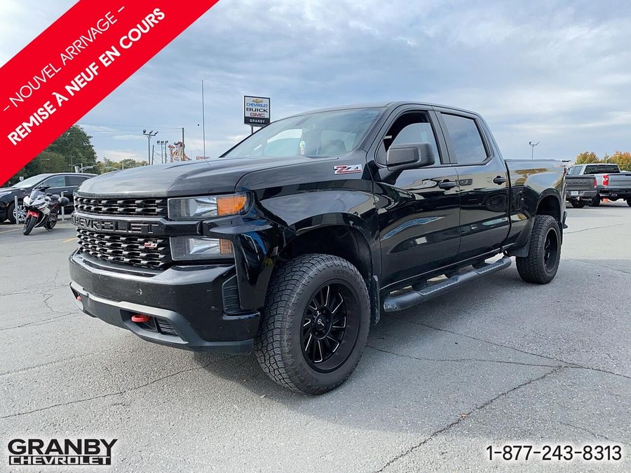 Chevrolet Silverado 1500 Custom Trail Boss cabine multiplace 4RM 157 po 2019 Noir