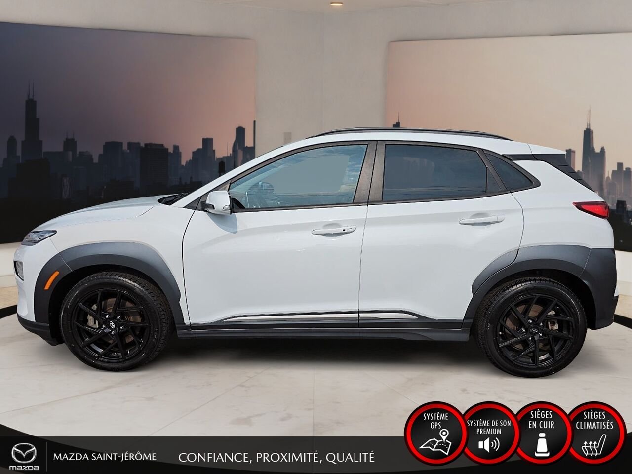 2021 Hyundai Kona Electric White Ste-Agathe des Monts - photo #9