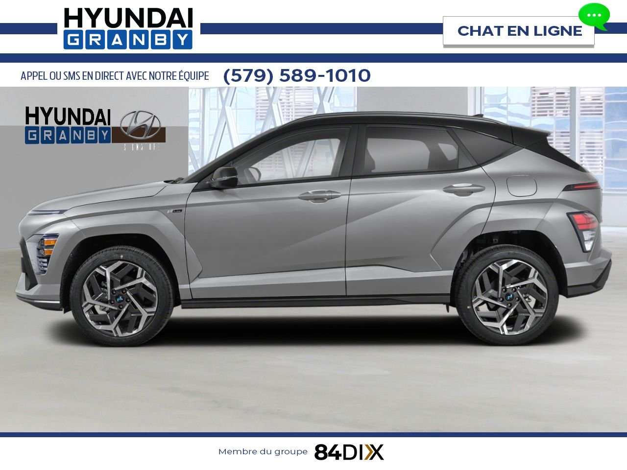 2026 HYUNDAI Kona Cyber Grey w/Abyss Black Roof Granby - photo #1