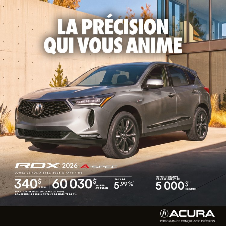 ACURA 1000x1000 octobre RDX 2026 FR