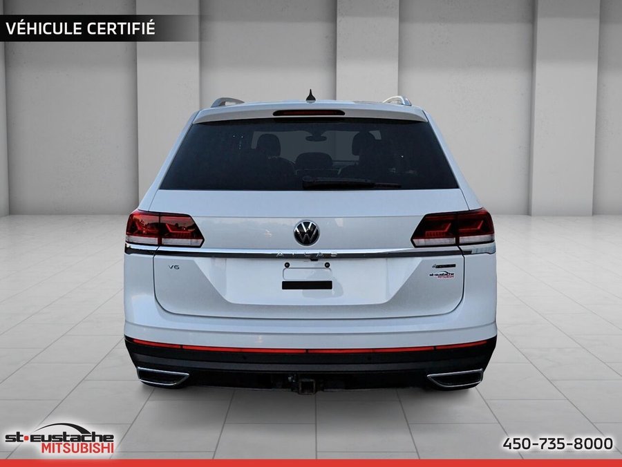 Volkswagen Atlas Highline 3.6 FSI 4MOTION-7 PASSAGERS-CUIR-TOIT PANORAMIQUE-SIÈGES CHAUFFANTS 2023 Blanc