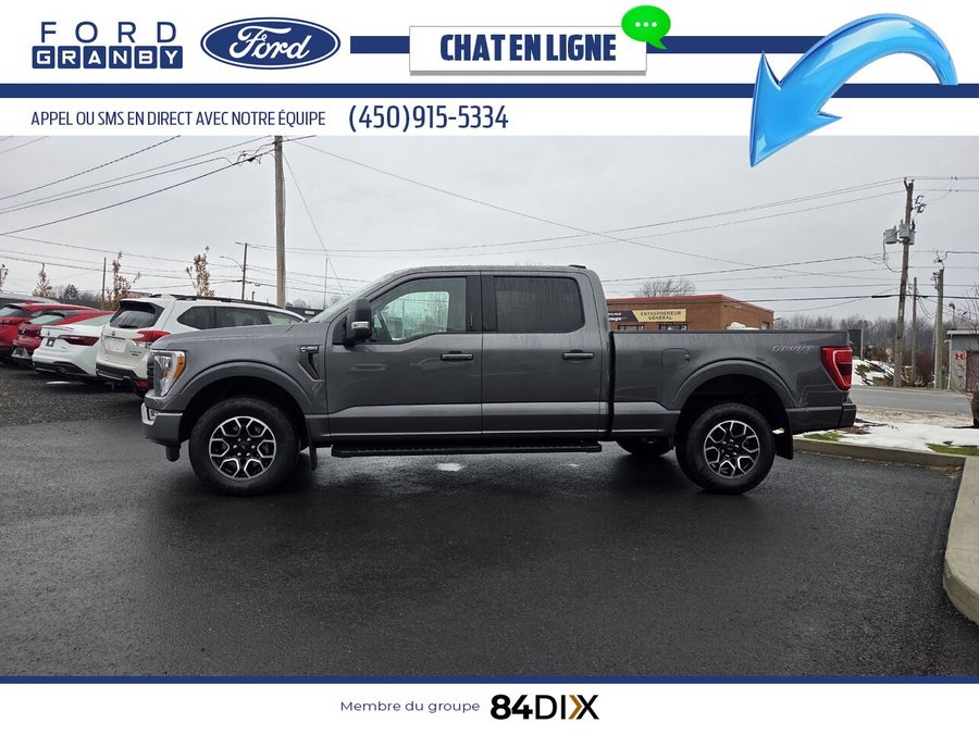 Ford F-150 XLT SuperCrew 4RM caisse de 6,5 pi, V8 5.0L, SPORT 2023 Gris