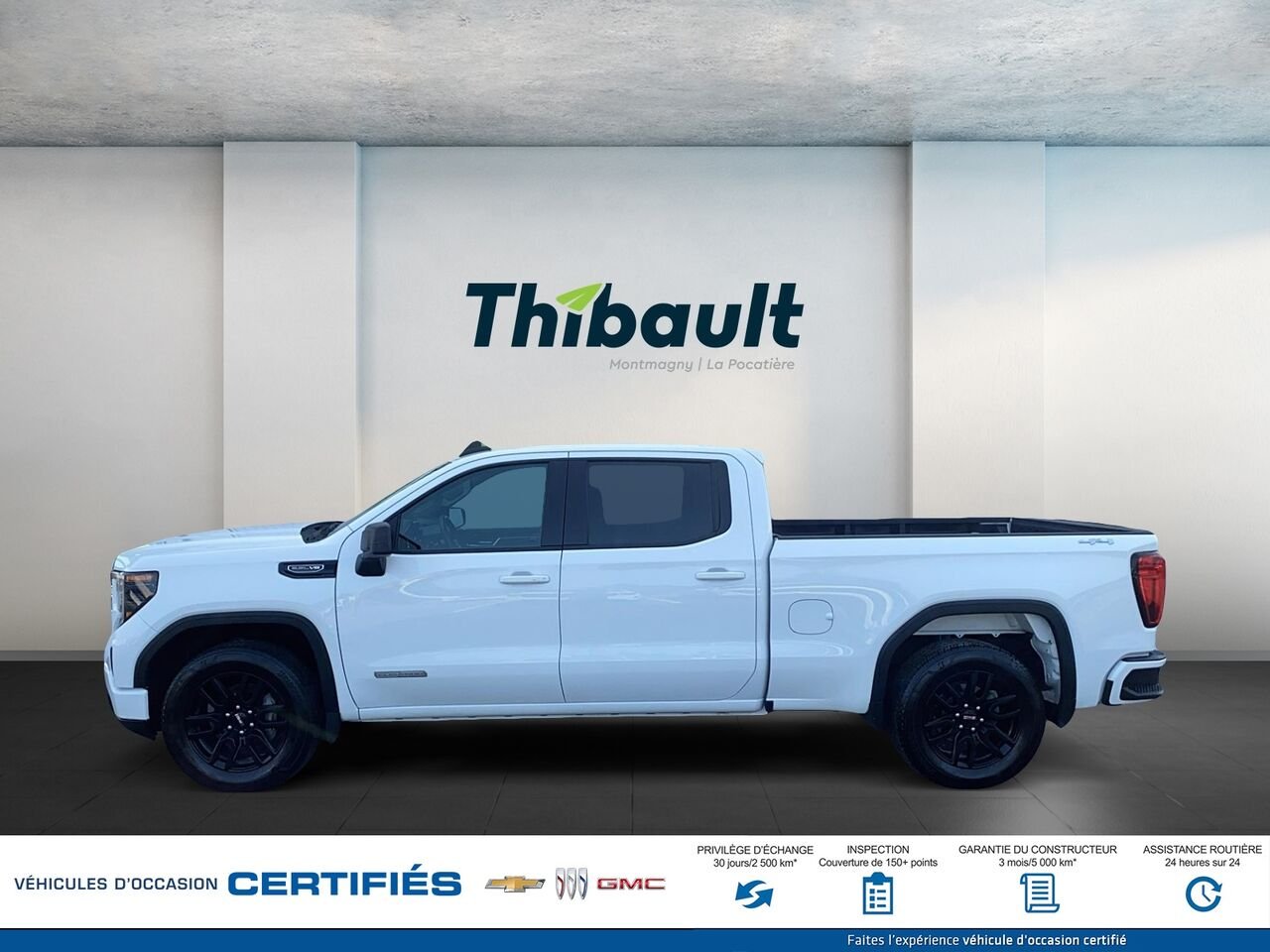 GMC SIERRA 150 Elevation cabine multiplace 4RM 157 po 2024 Blanc Montmagny - photo #4