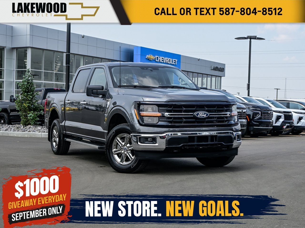 2025 Ford F-150 XLT 4WD SuperCrew 5.5' Box Grey Sherwood Park - photo #0