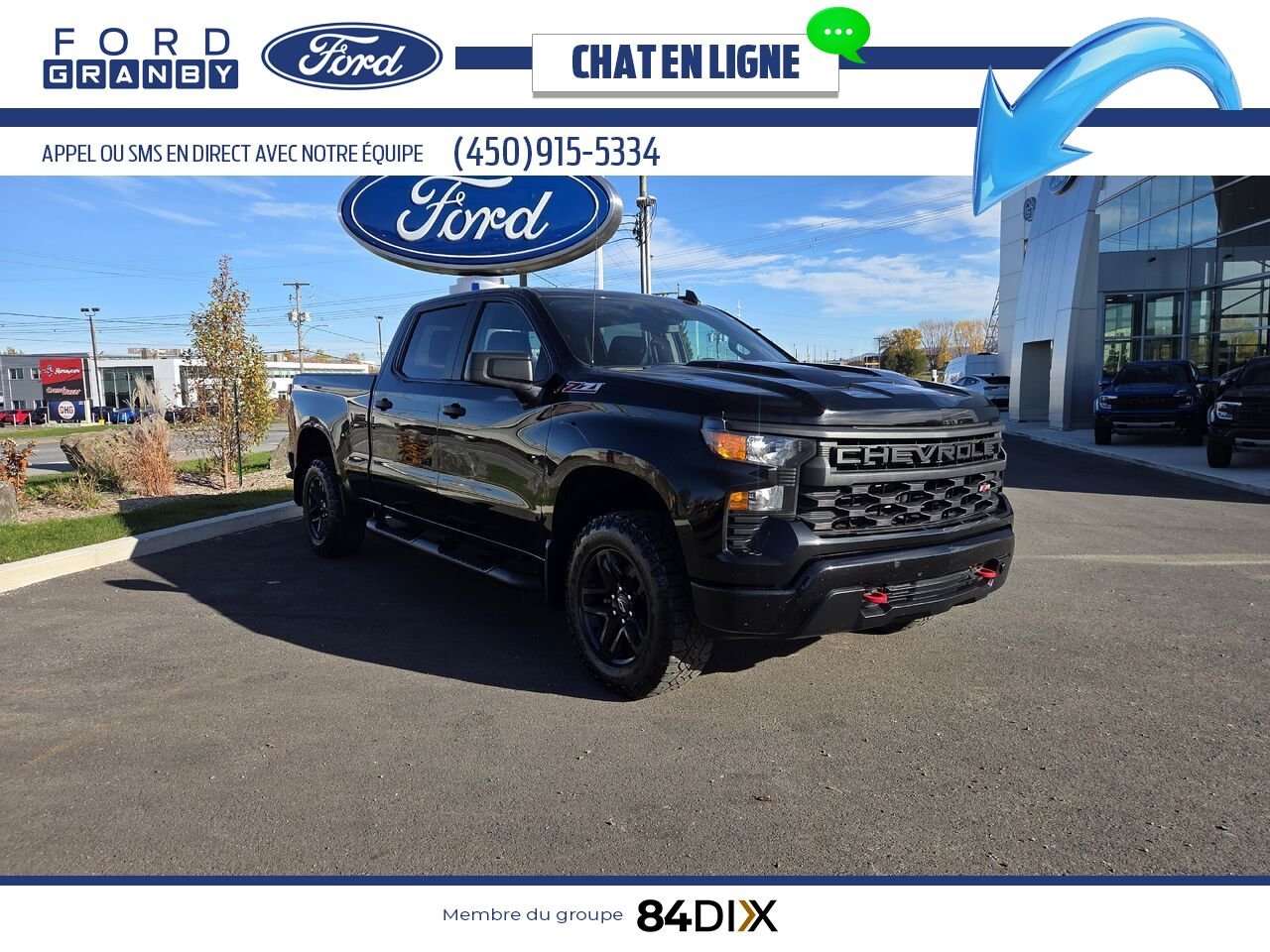 Chevrolet Silverado 1500 2023 Noir Granby - photo #0