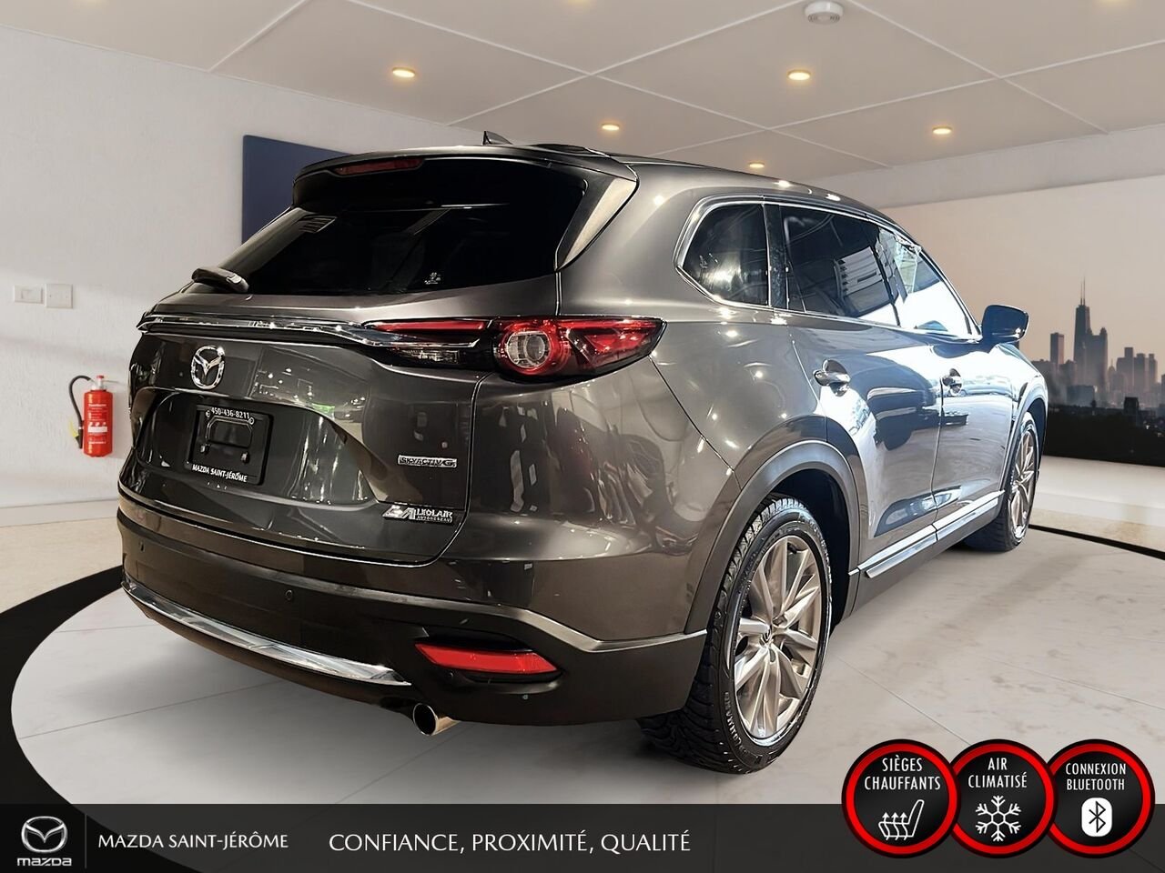 Mazda CX-9 GT | TOIT OUVRANT | CUIR | AWD | 2021 Gris Saint-Jérôme - photo #5
