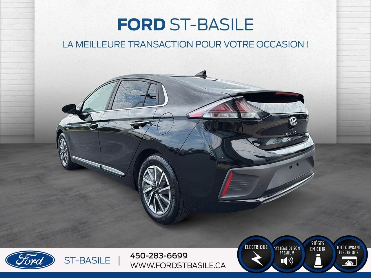 HYUNDAI Ioniq électrique 2020 Noir Saint-Basile-le-Grand - photo #4