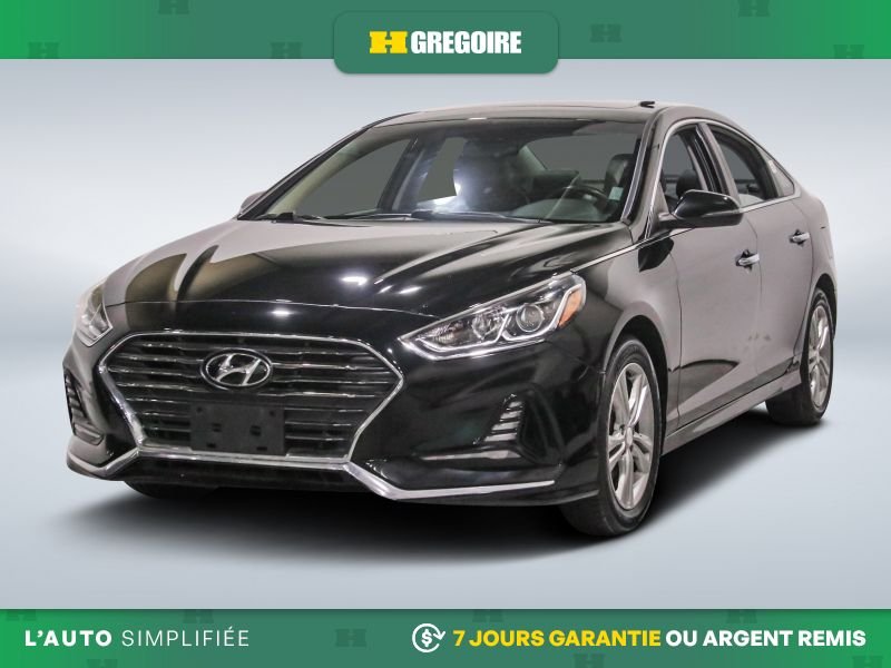 2019 Hyundai Sonata PREFERRED AUTO AC CUIR TOIT MAGS CAM RECUL BLEUTOO Black