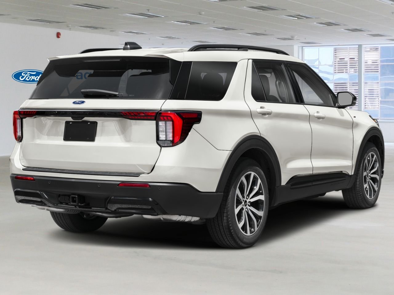 2027 Ford Explorer Star White Metallic Tri-Coat Rouyn-Noranda - photo #2