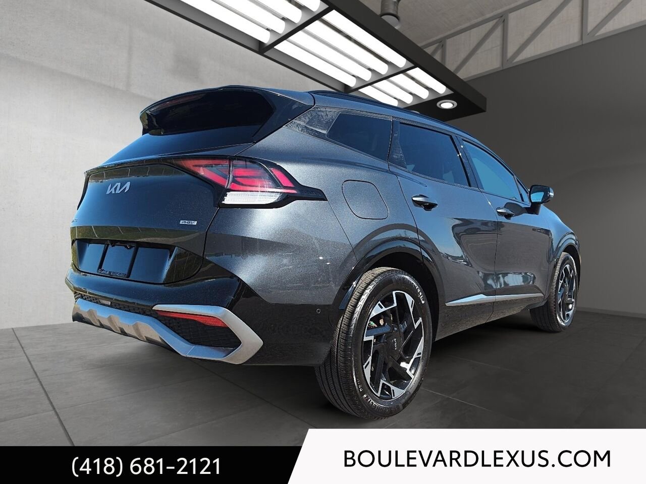 Kia Sportage hybride rechargeable 19822A | SX TI avec intérieur noir 2024 Gris Québec - photo #3