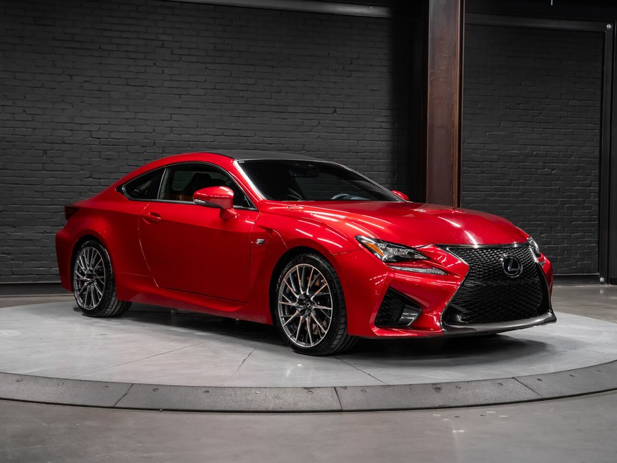 2016 Lexus RC F | Active Aero Wing | Trackpad Digital Touch Controls | Rear Bucket Seats | Red