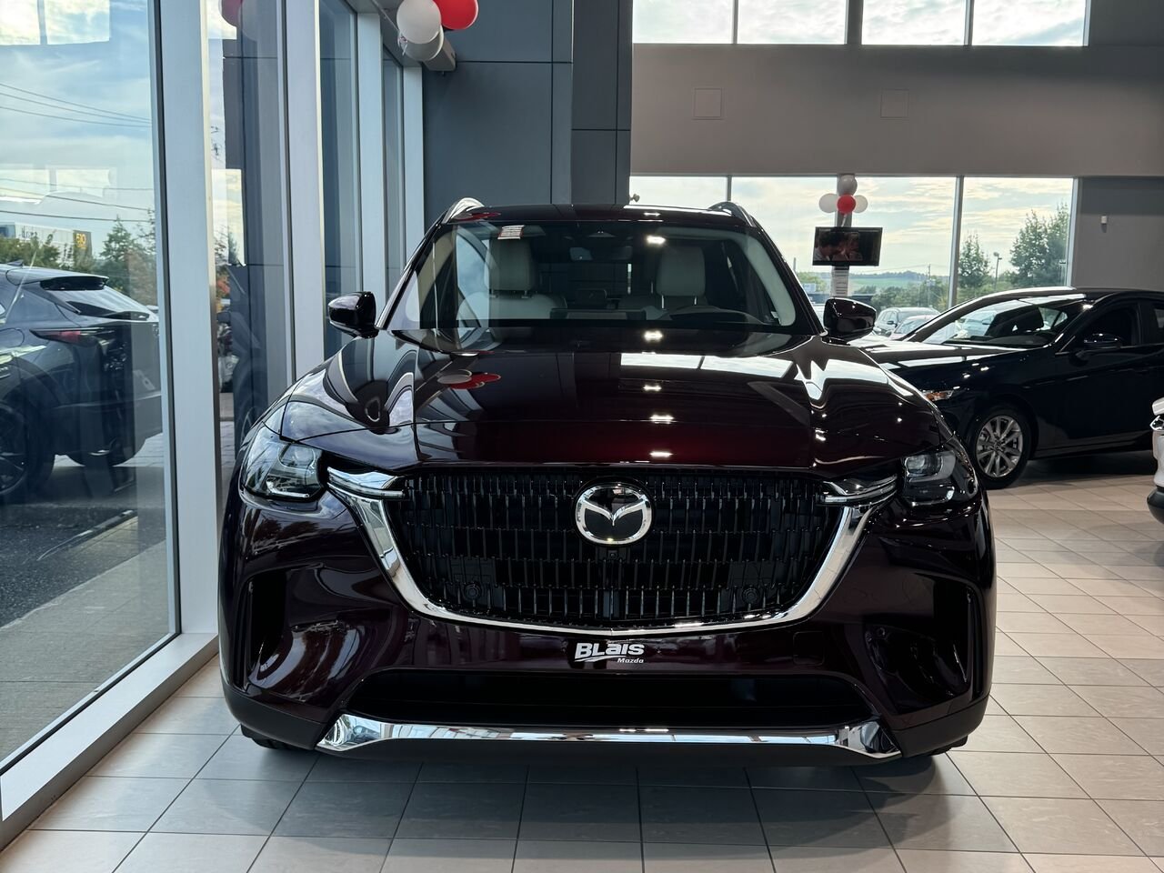 MAZDA CX-90 hybride rechargeable 2025 Rouge artisanal cristal métallisé Ste-Marie - photo #1