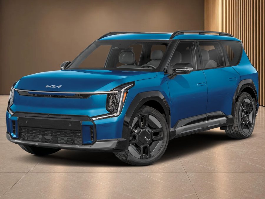 Kia EV9 Land TI avec groupe GT-Line 2026 Bleu océan
