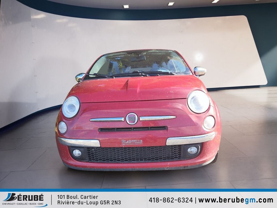 2012 FIAT 500 Décapotable 2 portes Lounge Red