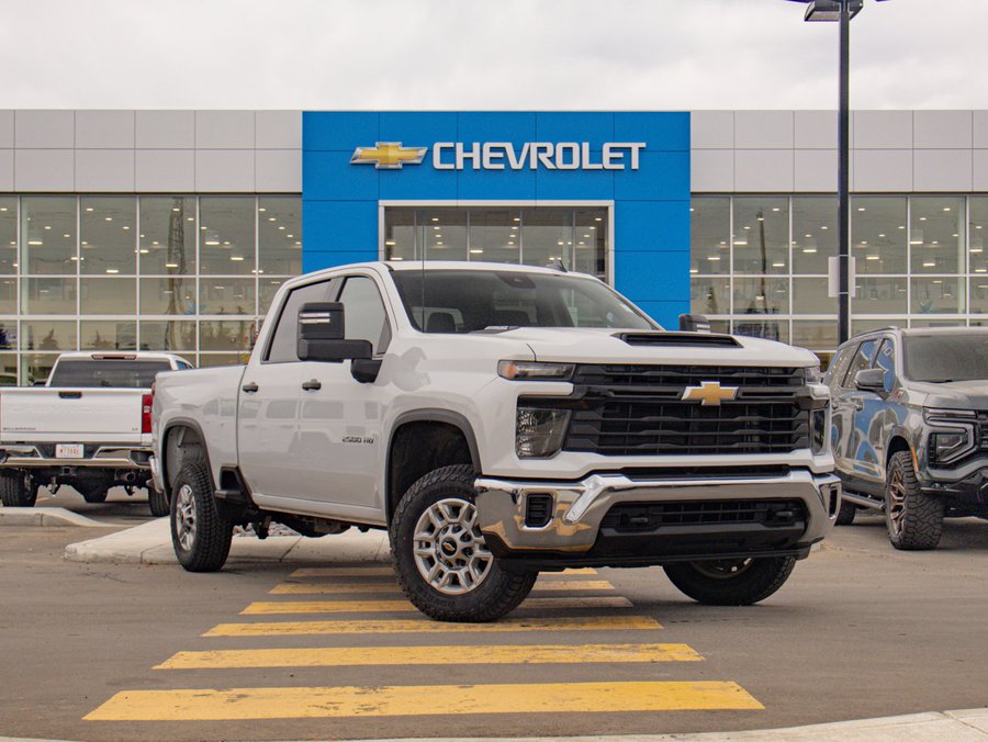 2025 Chevrolet Silverado 2500HD Work Truck 6.6L | Trailering Package w/ Hitch Guidance White