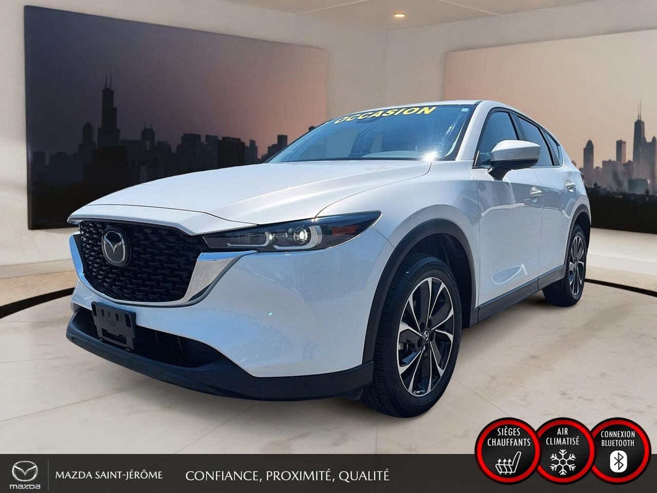 Mazda CX-5 GS LUXURY | TOIT OUVRANT | CUIR | AWD | 2023 Blanc Saint-Jérôme - photo #0