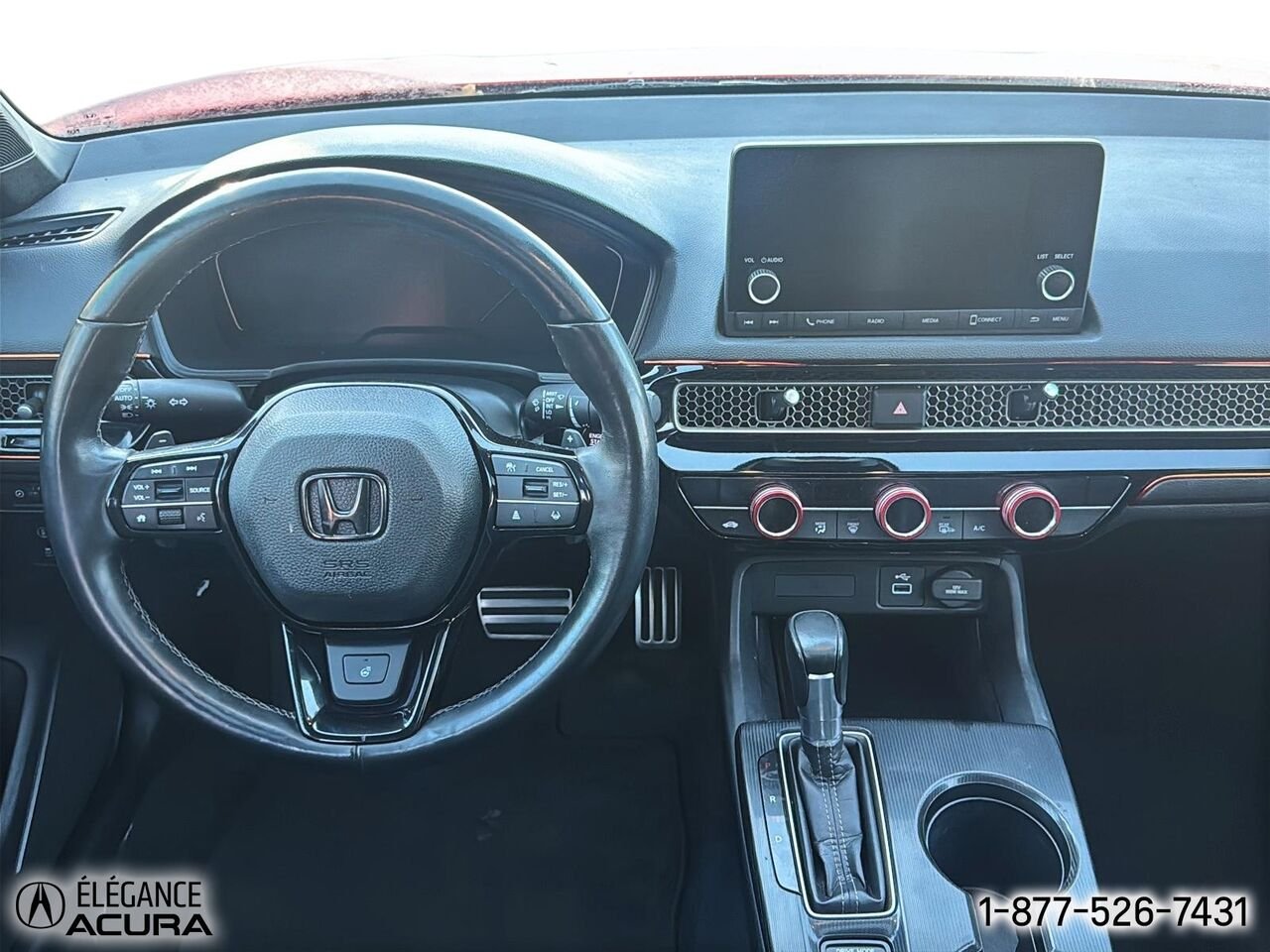 2022 Honda Civic Berline Sport CVT | A8935 Red Granby - photo #12