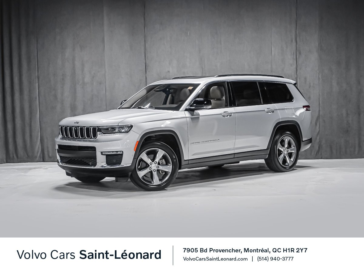 2021 Jeep Grand Cherokee L LIMITED NAV TOIT PANO SIÈGES VENTILÉS ATTELAGE Silver Montreal - photo #0