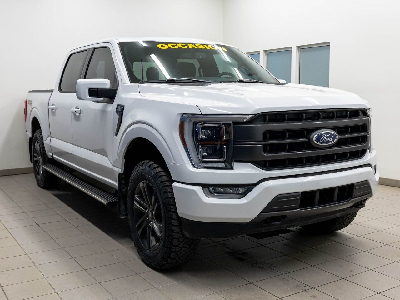 Ford F-150 LARIAT CREW 4X4 *TOIT* NAV CUIR SIÈGES VENTIL B&O 2021 Blanc Saint-Jérôme - photo #10