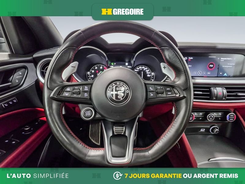 Alfa Romeo Stelvio 823103 | Ti Sport AWD AUTO A/C MAGS CUIR TOIT NAV CAM RECUL 2021 Argent Laval - photo #21