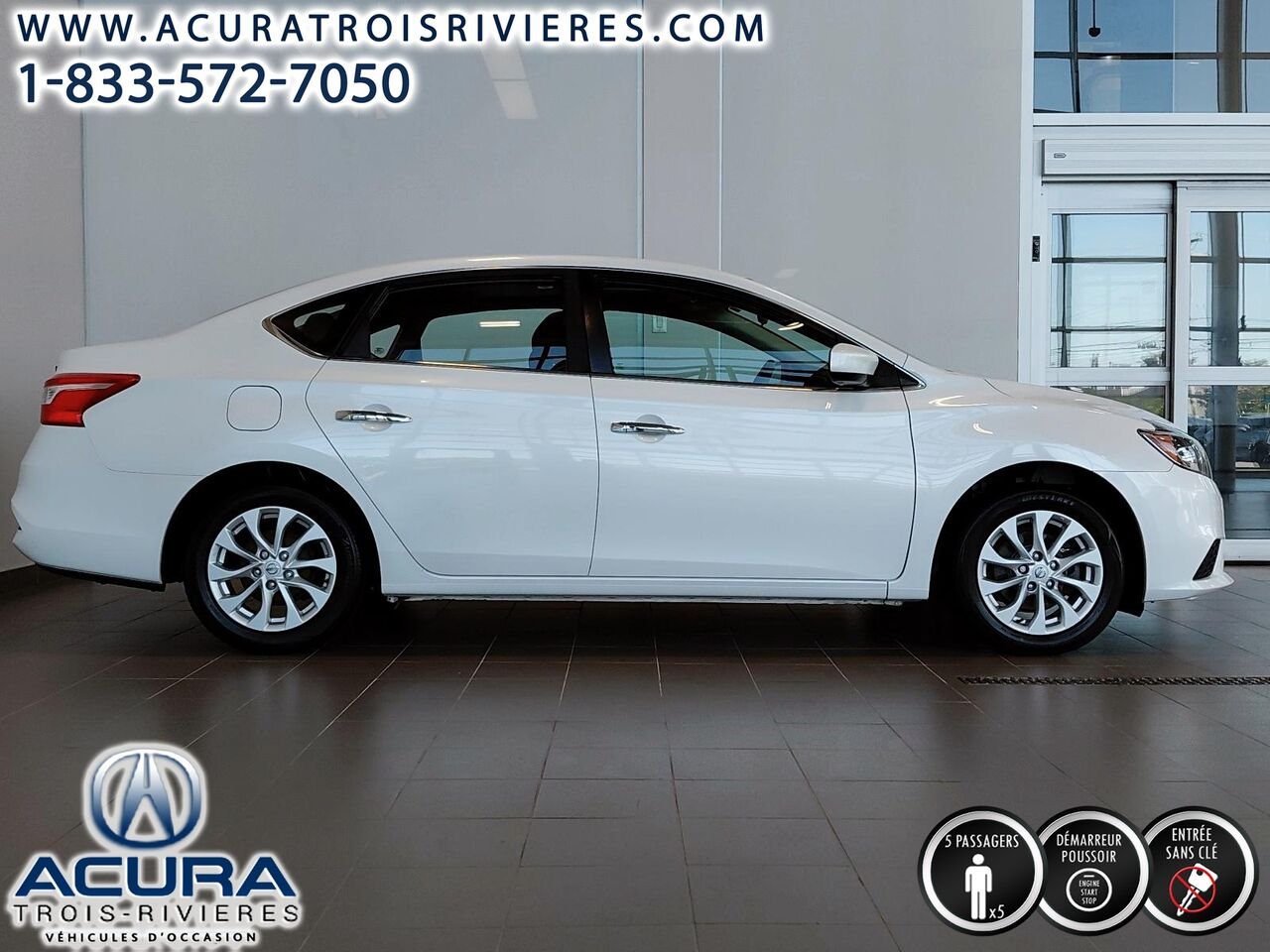 2018 Nissan Sentra SV White Trois-Rivières - photo #1