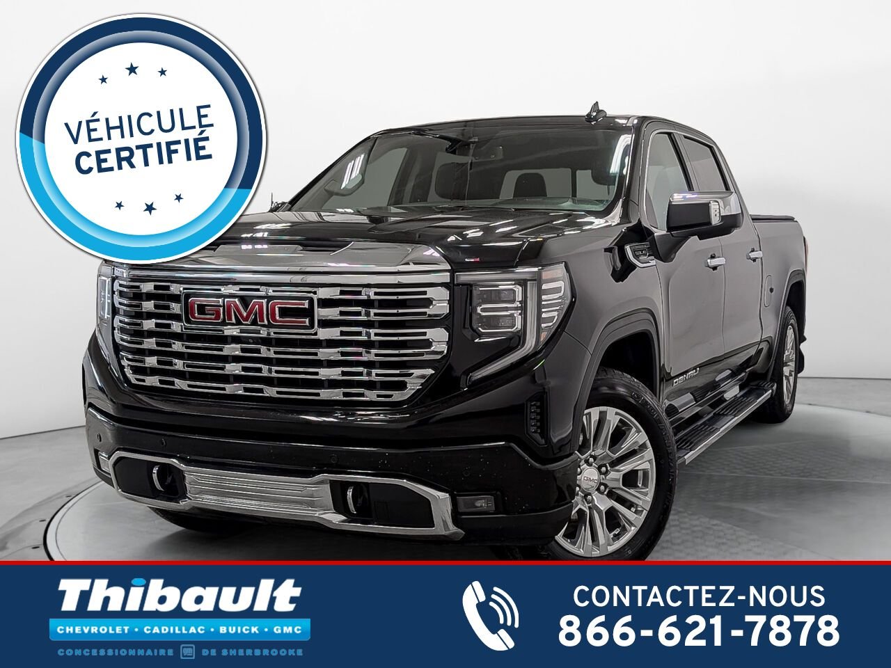2023 GMC SIERRA 1500 4WD CREW CAB PICKUP GMC Sierra 1500 Denali Crew Cab V 8 5.3L Black Sherbrooke - photo #0