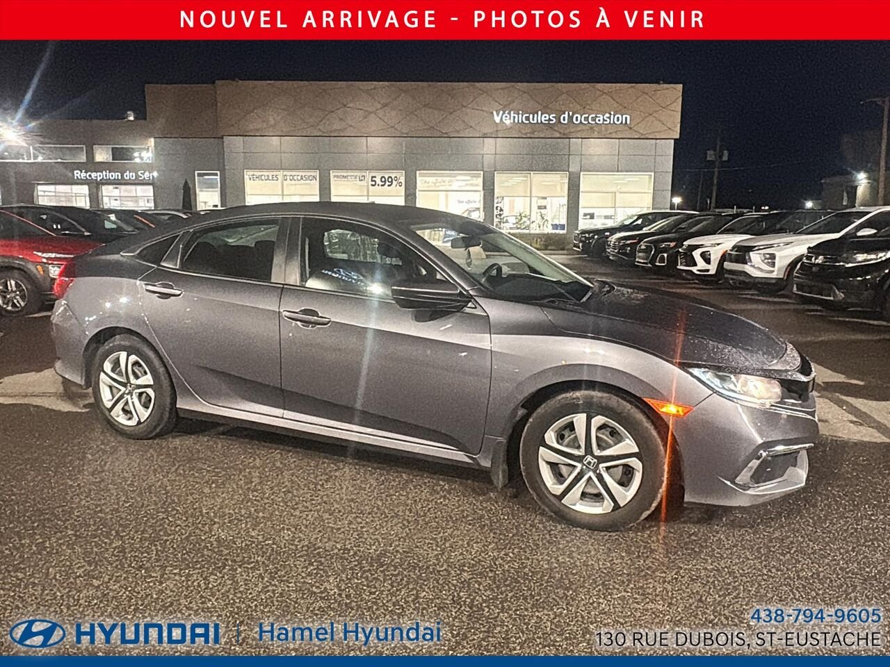 Honda Civic Berline 2020 Gris Saint-Eustache - photo #0