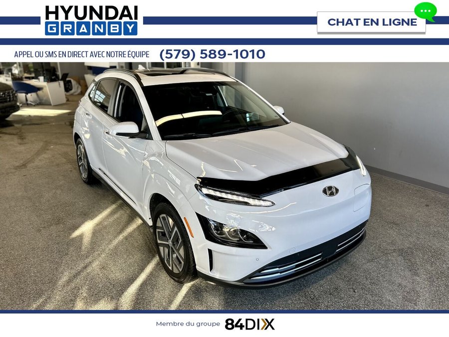 Hyundai Kona électrique Ultimate 2023 Blanc