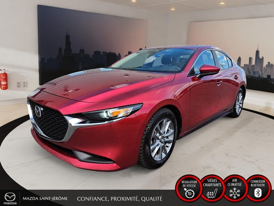 Mazda Mazda3 GS | AWD | CARFAX PROPRE | VOLANT CHAUFFANT 2023 Rouge