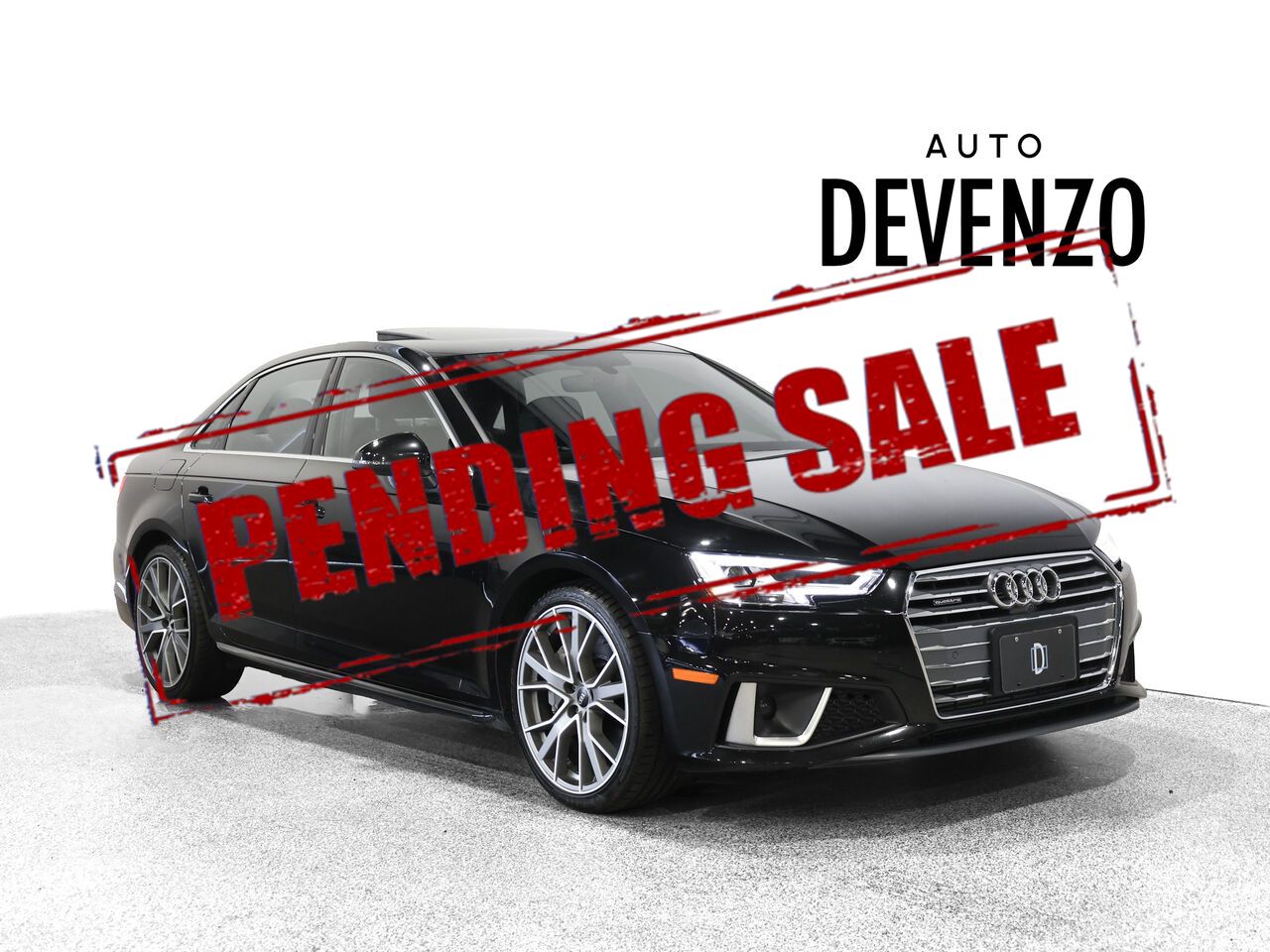 Black 2019 Audi A4 Sedan  Automatic