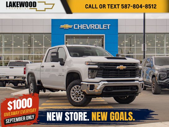 2025 Chevrolet Silverado 2500HD Work Truck 6.6L | Trailering Package w/ Hitch Guidance White