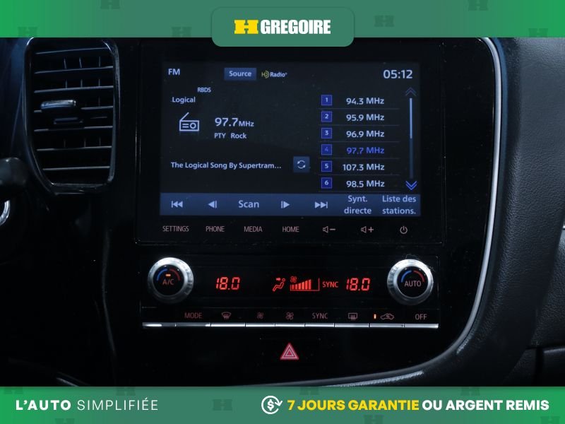 Mitsubishi Outlander 822416A | EX-L AWD AUTO AC CUIR TOIT MAGS CAM RECULE 2020 Blanc Laval - photo #20