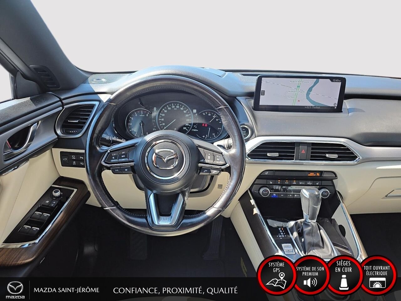 Mazda CX-9 Signature | AWD | TOIT OUVRANT | CUIR | 6 PASS 2022 Bleu Saint-Jérôme - photo #23