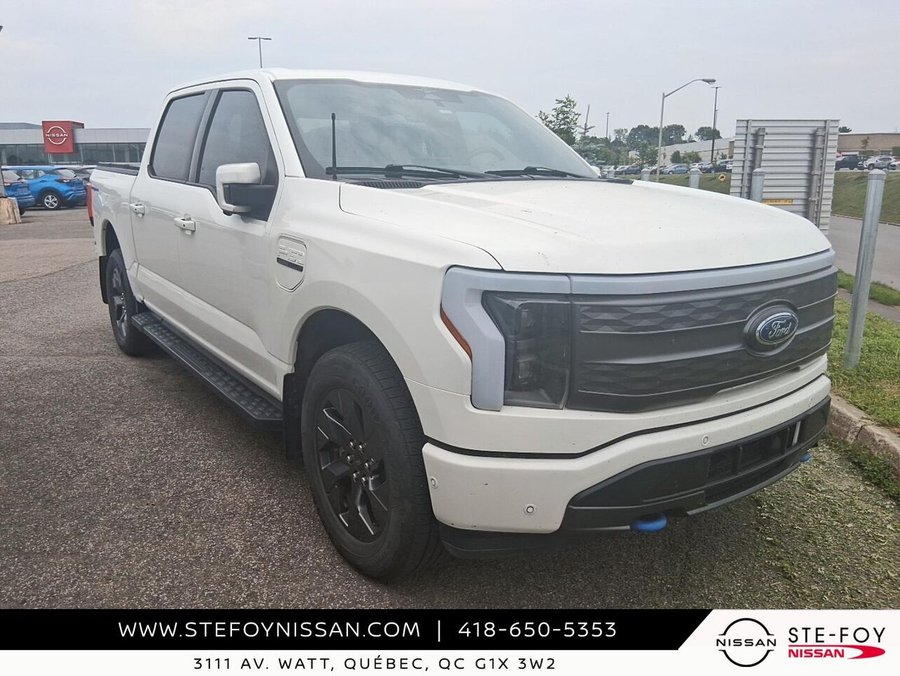 Ford F-150 Lightning LARIAT SuperCrew LONG RANGE S6731 2023 Blanc