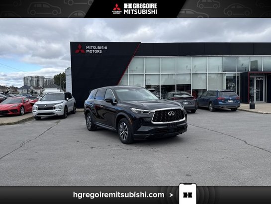 2024 Infiniti QX60 PURE *AWD* 7 passager * Cuir * Toit * Mags * Cam Black
