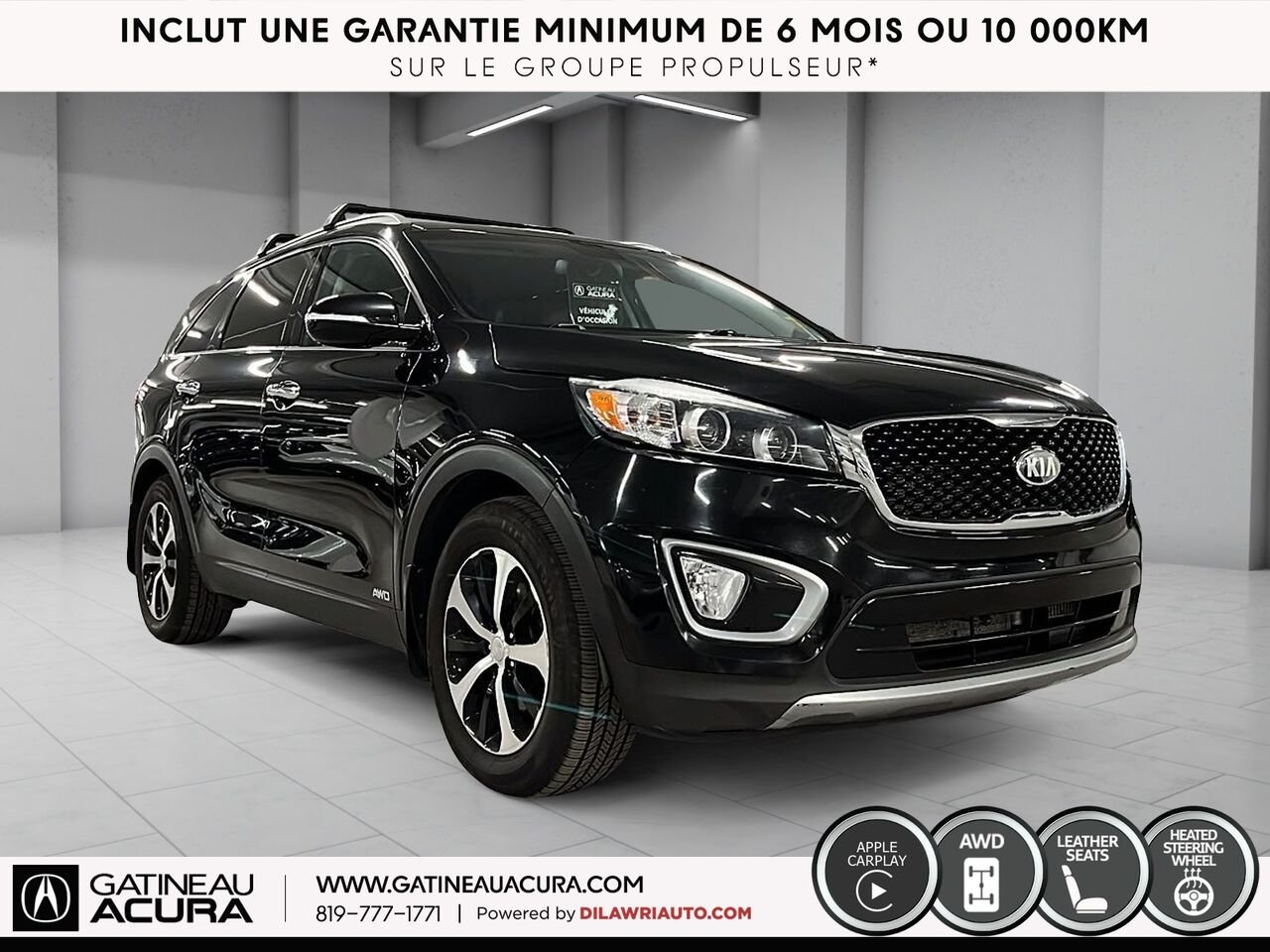 2018 Kia Sorento EX Turbo AWD Black Gatineau - photo #12