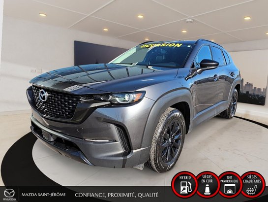 2025 Mazda CX-50 hybride Kuro | 1 PROPRIÉTAIRE | JAMAIS ACCIDENTÉ | TOIT PANORAMIQUE | CUIR | AWD Grey