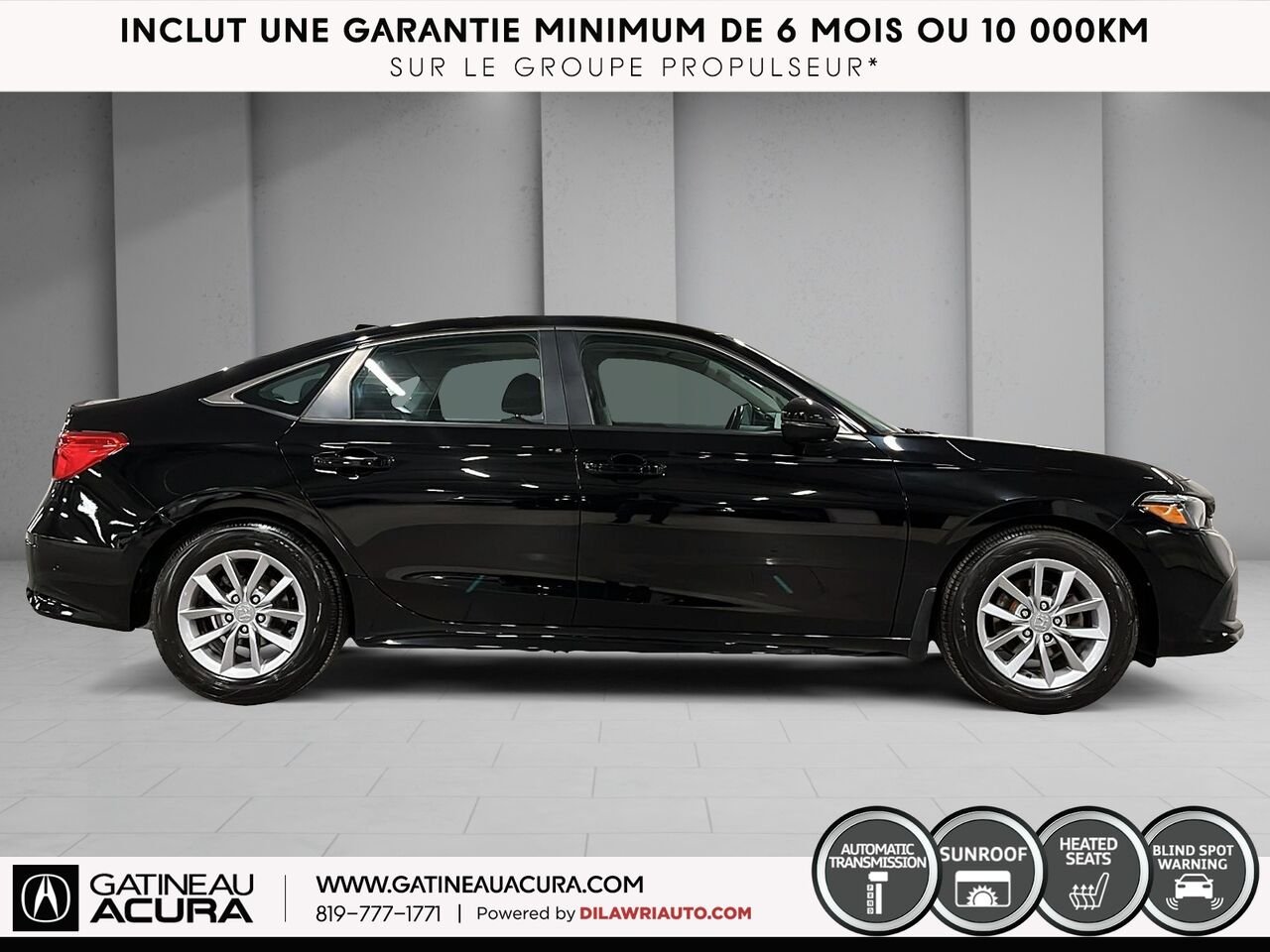 Honda Civic EX 2022 Noir Gatineau - photo #14