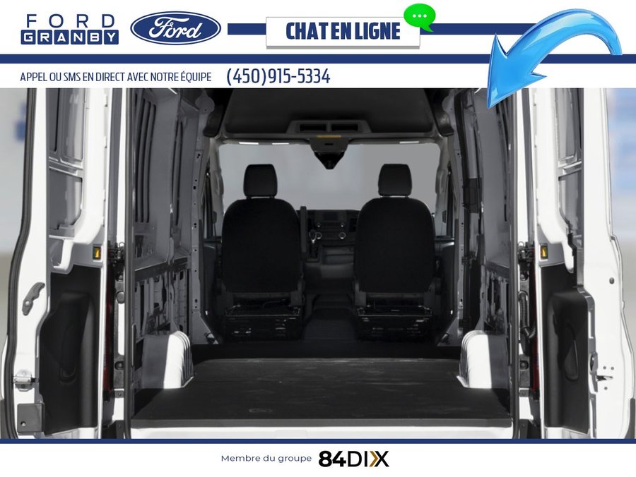 Ford Transit fourgon utilitaire T-350 toit surélevé PA 148 po PNBV de 9 500 lb 2025 Blanc Oxford