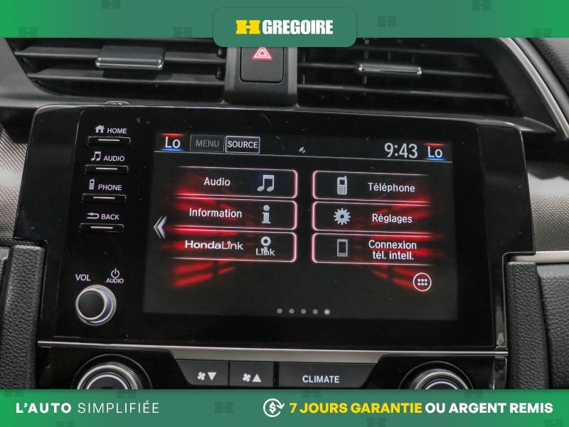 Honda Civic 822264 | EX GR ELECT BLUETOOTH CAM RECUL A/C TOIT OUVRANT 2020 Gris Laval - photo #22