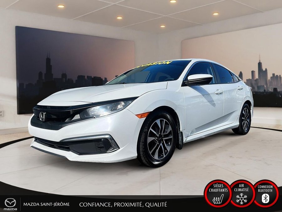 Honda Civic Berline LX | AUTOMATIQUE | MAGS | CAMÉRA DE RECUL | RÉGULATEUR ADAPTATIF 2020 Blanc