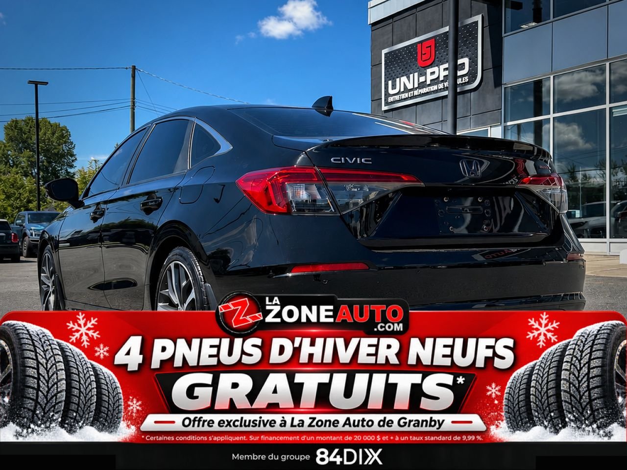 Honda Civic Berline 2022 Noir Granby - photo #4