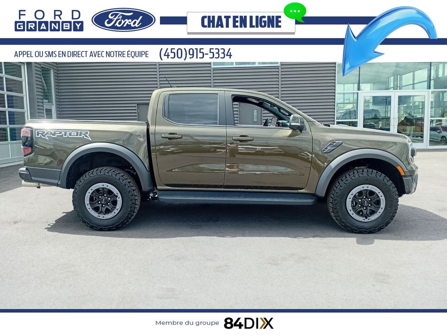 Ford RANGER Raptor Crew 4RM caisse de 5 pi 2024 Vert