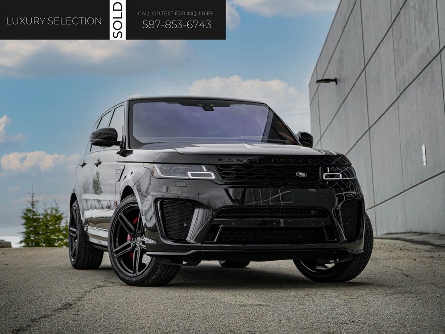 2018 Land Rover Range Rover Sport SVR Black