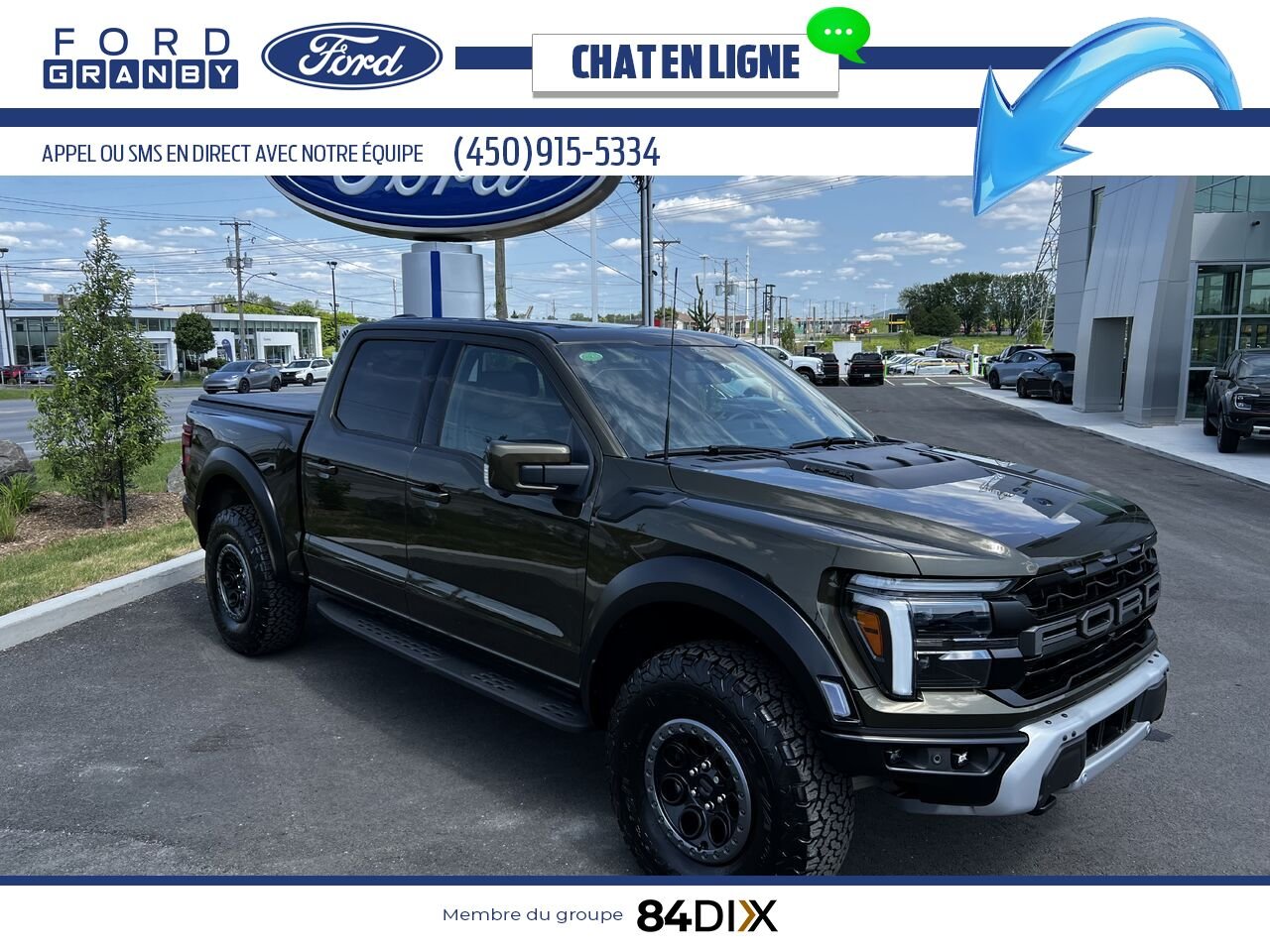 2025 Ford F-150 RAPTOR 37 802A Green Granby - photo #0