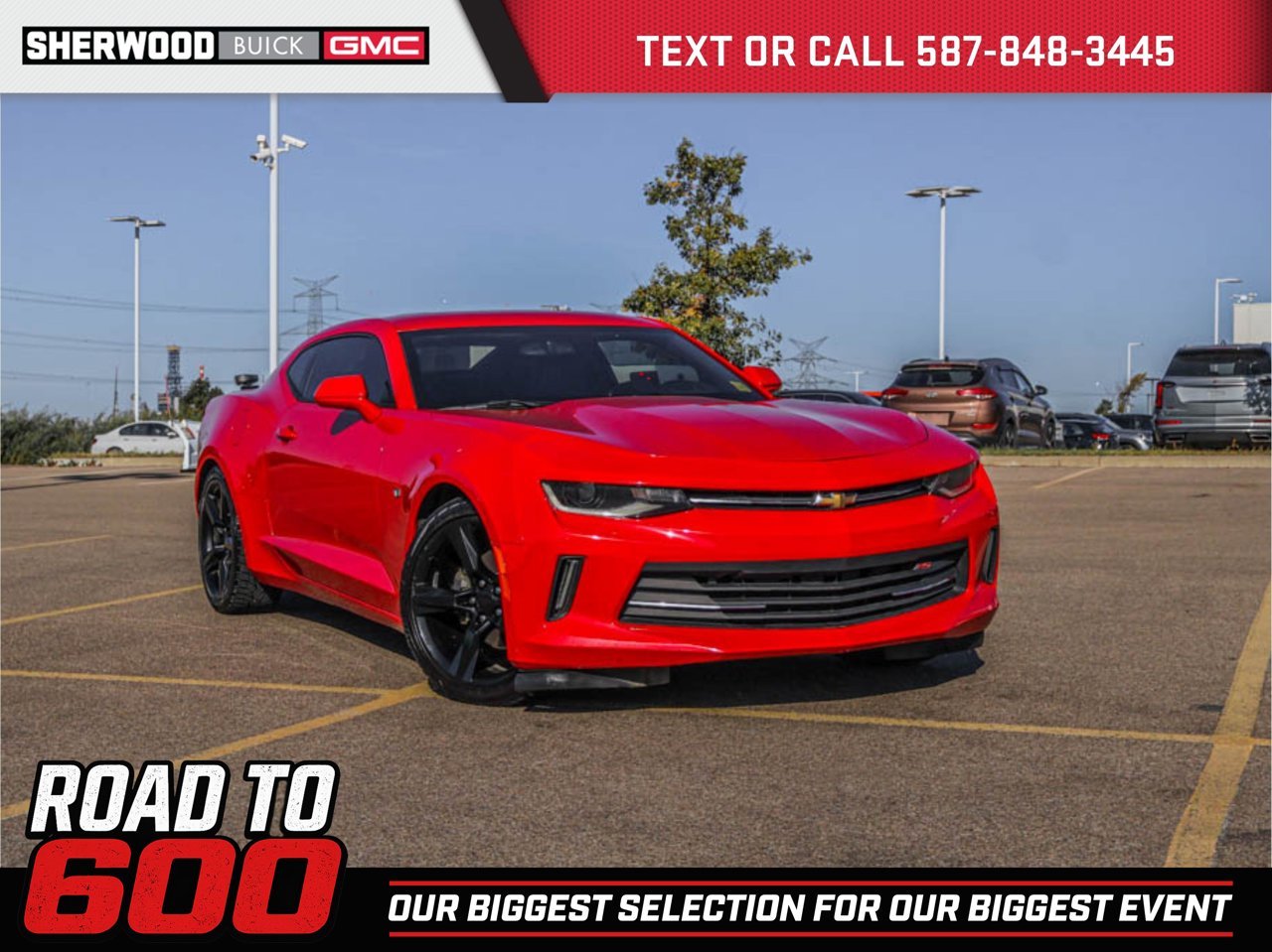 2018 Chevrolet Camaro 2dr Cpe 2LT Red Sherwood Park - photo #0