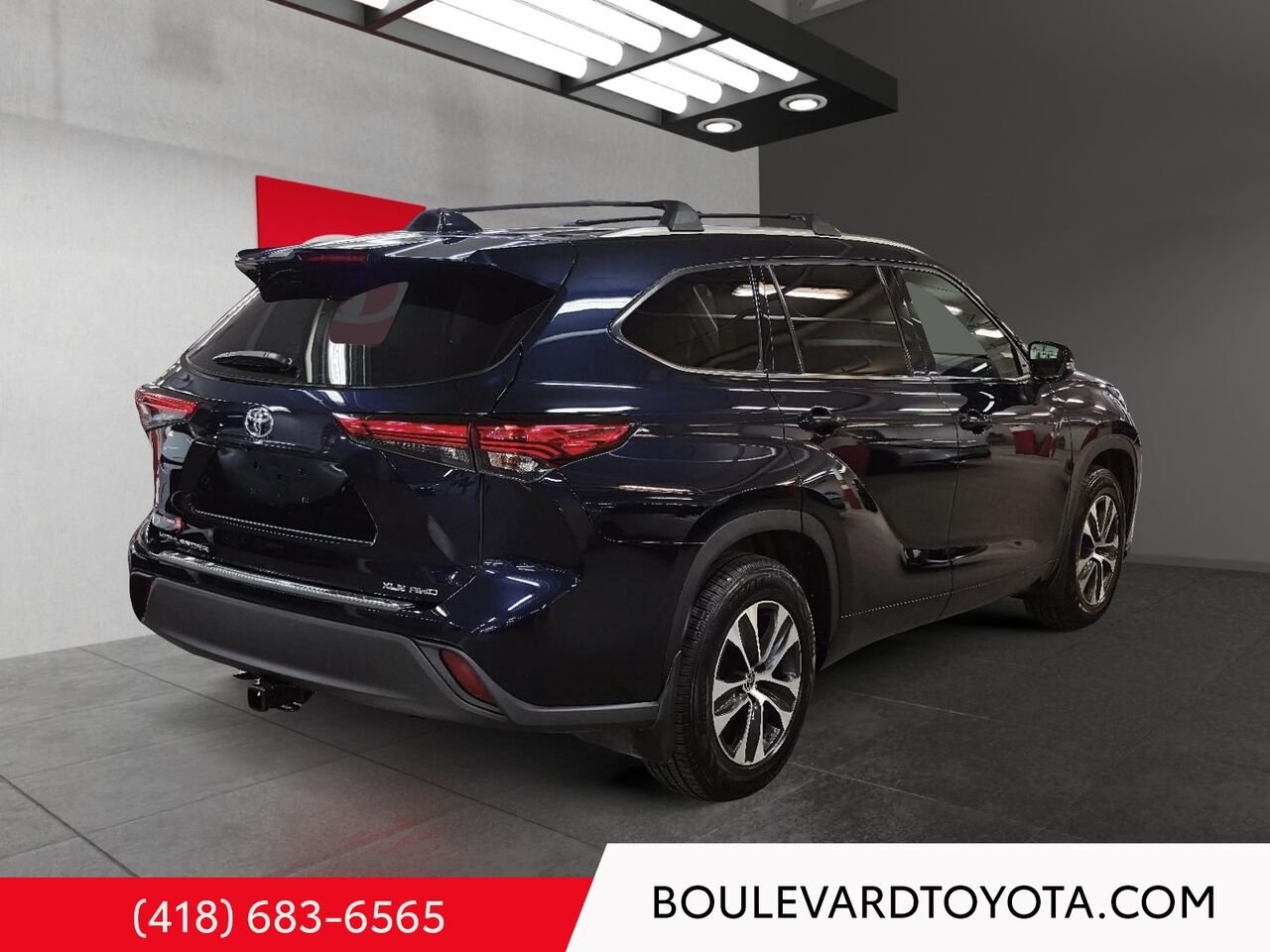 2021 Toyota HIGHLANDER 100533B-73 | XLE, AWD Blue Québec - photo #1