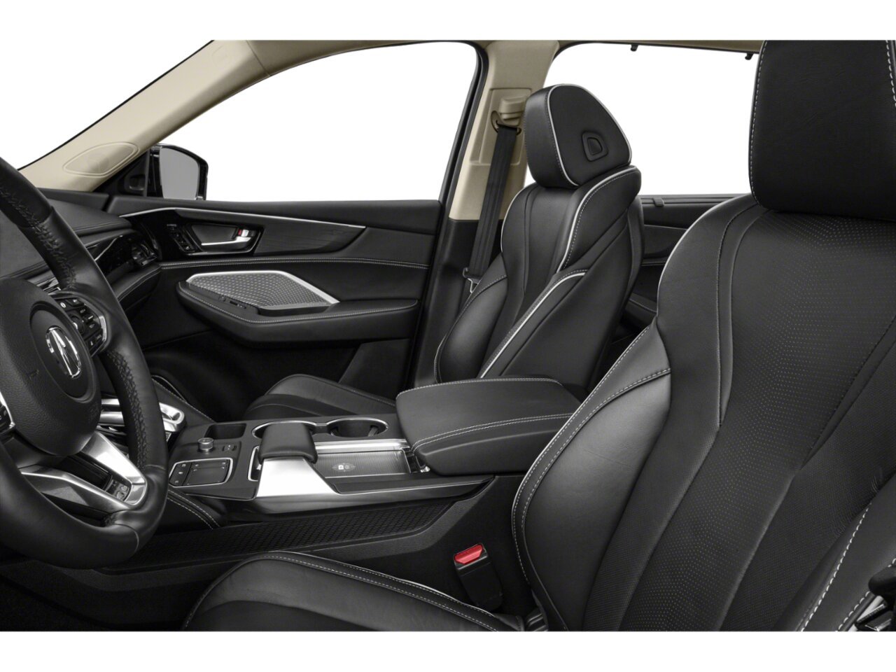 Acura MDX Platinum Elite 2023 LIQUID CARBON METALLIC(NH-885)-EBONY Saint-Eustache - photo #8
