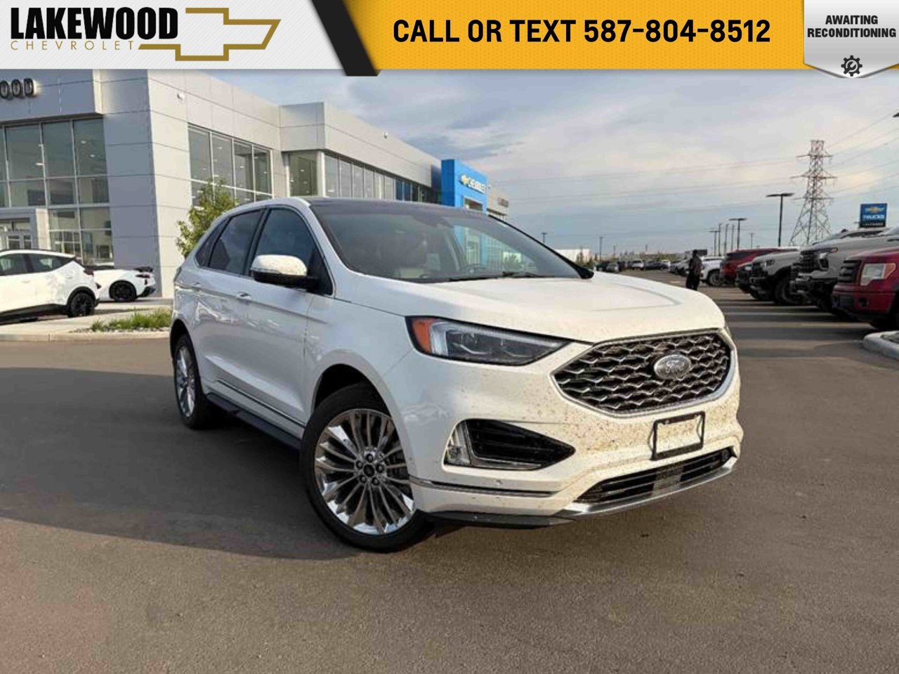 2022 Ford Edge Titanium AWD White Sherwood Park - photo #0